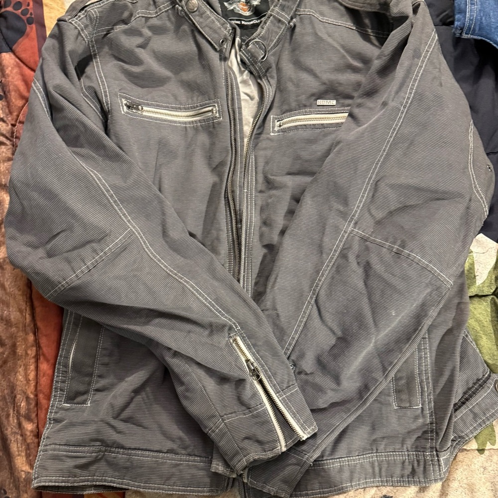 Harley-Davidson Men's Charcoal Lightweight Jacket